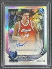 ZACH EDEY 2025-26 BOWMAN CHROME #BCA-ZE REFRACTOR AUTO 268/499 GRIZZLIES