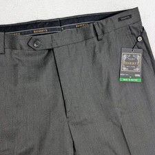 NEW Jos A Bank 36x32 Gray Reserve Reda 1865 Sustaina wool Mens Dress Pants Flat