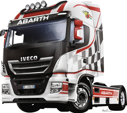 Italeri - Iveco Hi-Way E5 4X2 Show Trucks Abarth Modell - 1/24 - ITA3934-image