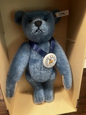 Steiff Club Edition 1994/95 Replica Teddy Bear 1908 Blau 35 Blue Box Papers