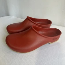 Sloggers Waterproof Slip-On Gardening Shoes Clogs Red Women's Sz 8 USA