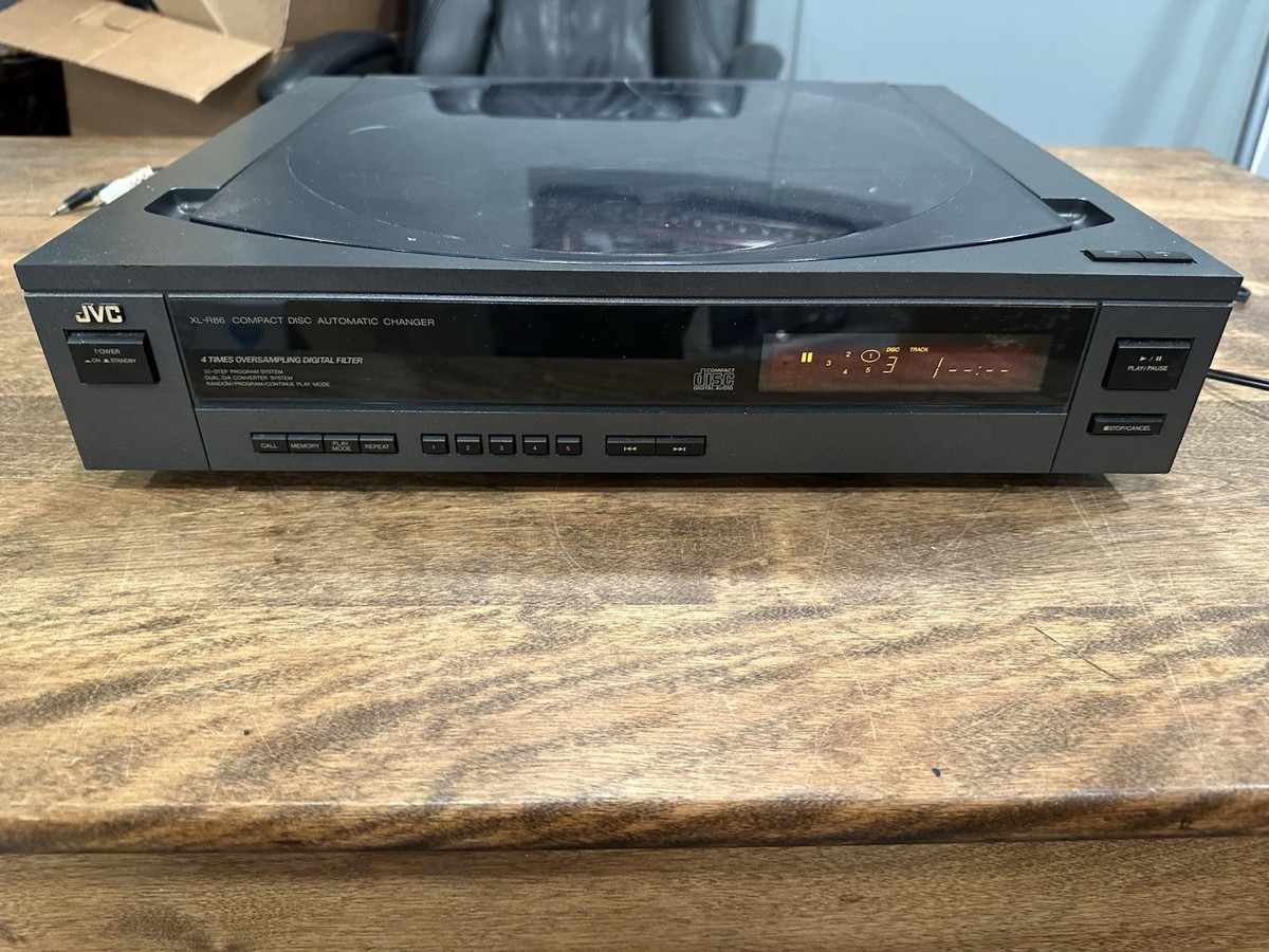 JVC XL-R86BK 5 CD Disc Player Changer - Top Loading - Tested