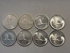 8 Canadian silver dollars 80%