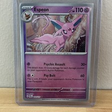 Pokémon TCG Espeon 033/131 Prismatic Evolutions Master Ball Rare Holo 110 HP