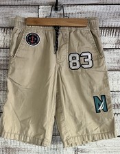 Boys Nautica Long Shorts Khaki Adjustable Drawstring Waist Size 12