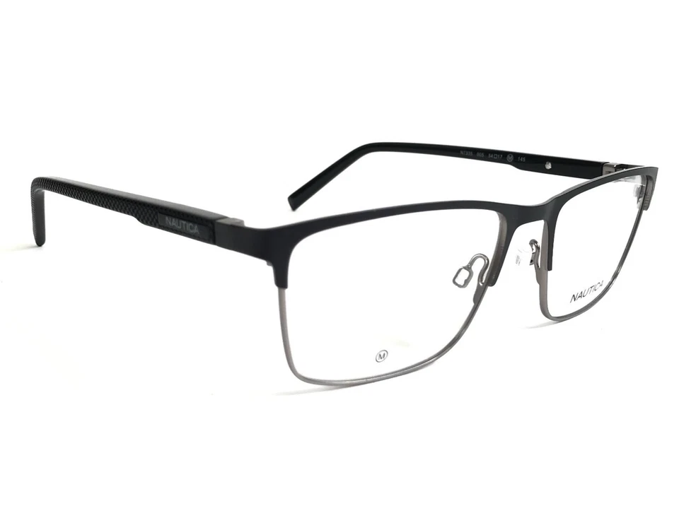 Monturas para gafas Nautica N7335 005 negro mate Gunmetal cuadrado 54-17-145 Foto 2 de 4