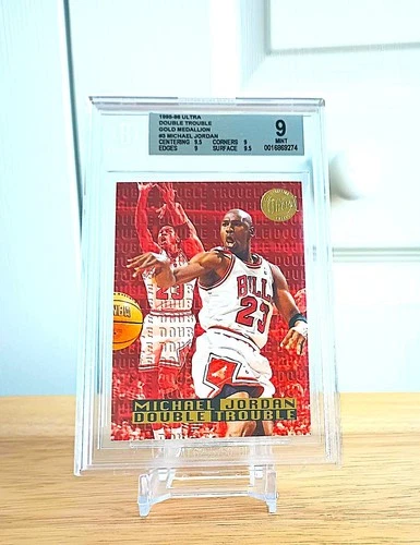 1995-96 Ultra Double Trouble Gold Medallion Michael Jordan BGS 9 with 2 9.5's