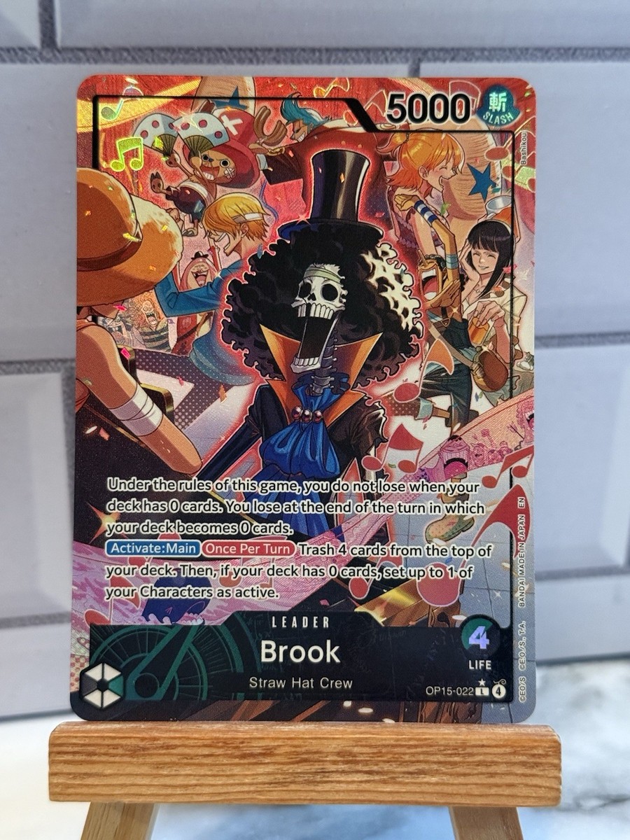 OP15-022 Brook Alt Art Leader Adventure on Kami's Island One Piece