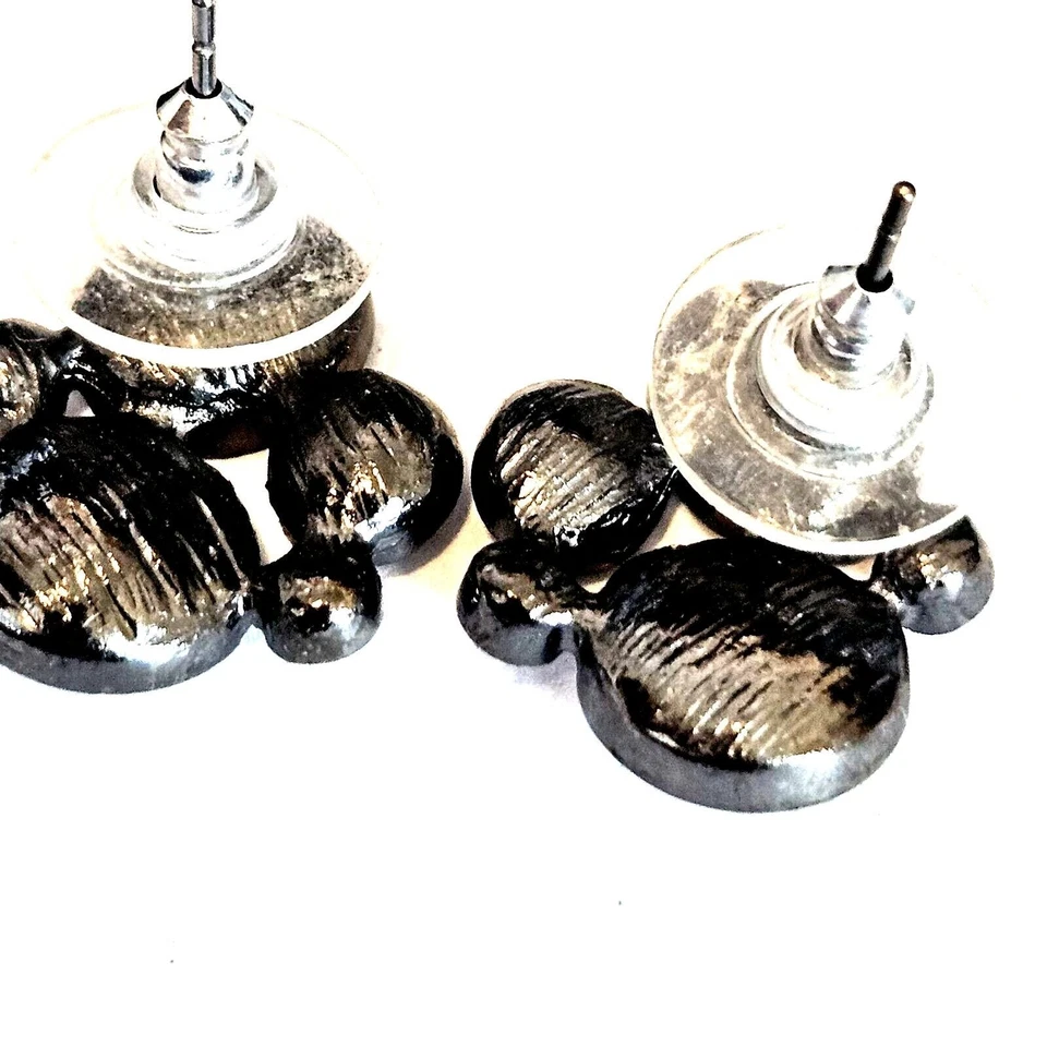 Premier Designs NOTEWORTHY Hematite & Glass Pierced Earrings - Image 2 of 2