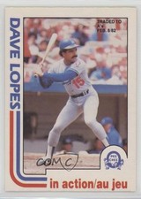 1982 O-Pee-Chee Davey Lopes #85 0b5