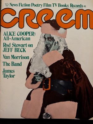 Creem Magazine January 1972 Alice Cooper, Rod Stewart, Jeff Beck, Van Morrison 