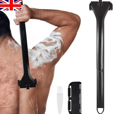 Back foldable Shaver for Men Razor Dry Wet Shaving Manual Hair Removal