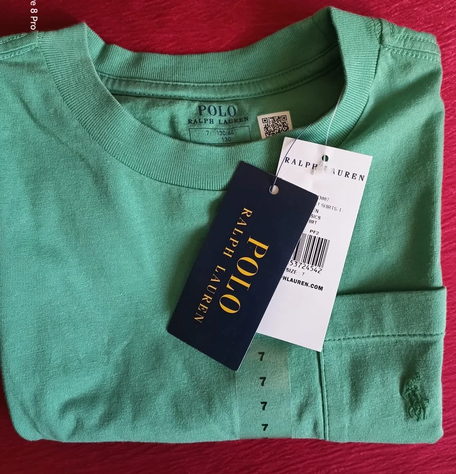 Polo Ralph Lauren. T-shirt avec Poche 7 ans. Vert. - Photo 4/4