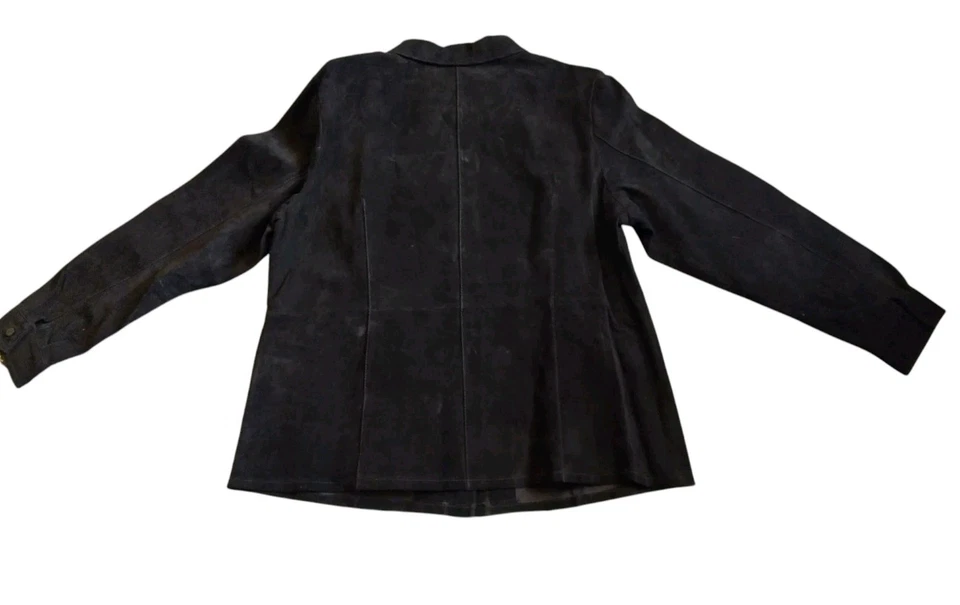 Bernardo Women's Blouse Top Black Leather Size 1X - Image 3 of 4