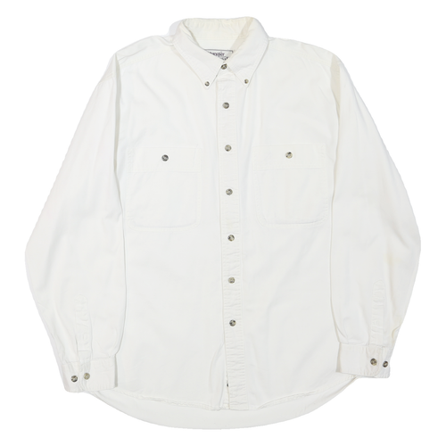 Wrangler Camicia Western Donna A Manica Lunga Con Due Tasche A Scatto, Giogo Occidentale, Colore Bianco – Taglia Unica