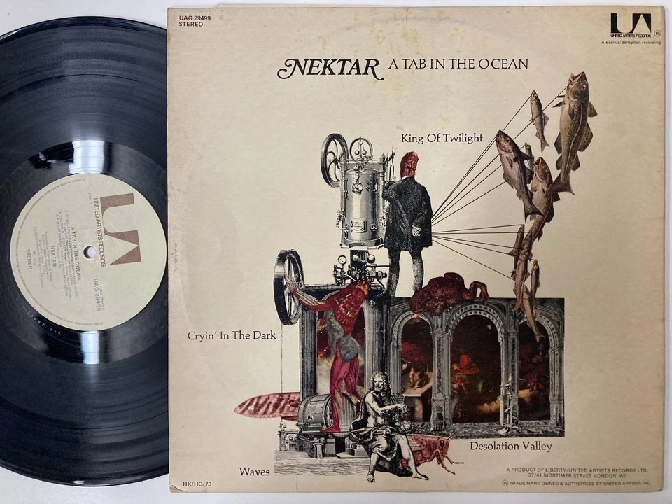 NEKTAR - A Tab in the Ocean LP (RARE UK Import on UNITED ARTISTS) - Image 2 of 2