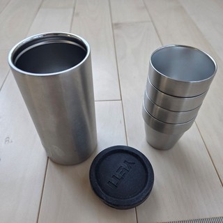 YETI SHOT GLASSES WITH CARRYING CASE STAINLESS STEE NEW/UNUSED