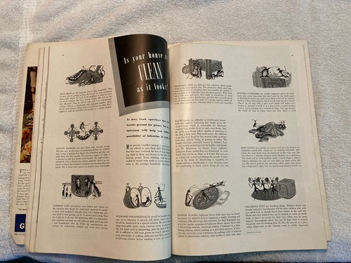 Vintage House Beautiful Magazine July 1944 Kitchens, New Houses, Decorating, WW2 - Picture 6 of 6