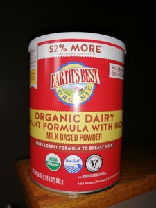 earth's best organic infant formula with iron