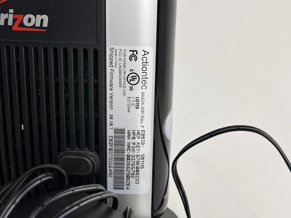 Verizon Fios Quantum Gateway 4-Port Wi-Fi Router - Black (FIOS-G1100) - Image 2 of 4