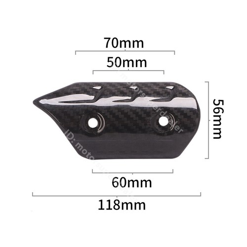 Universal Carbon Fiber Exhaust Heat Shield Cover Connect Pipe Guard Protector - Picture 16 of 16