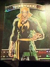 2023 Marvel Fleer Ultra Midnight Sons Hellfire Insert Card HF-15 Iron Fist