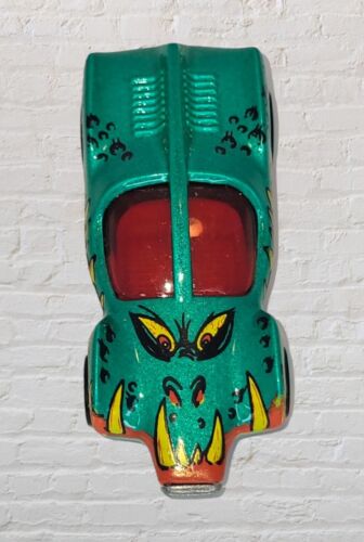 Vtg 1983 Hot Wheels Street Eaters Green Monster Diecast Car Hammer Head - Picture 6 of 8