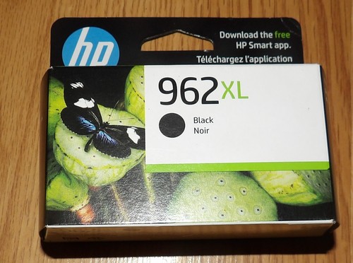 Original HP 962XL Tintenpatrone schwarz mit hoher Reichweite datiert 2026 NEU 962 XL