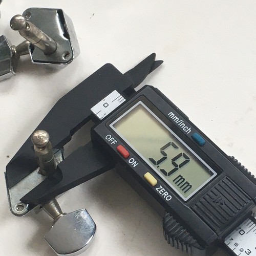 Rare Vintage Chrome Electric Guitar Tuners Set Slanted Sealed Casings 70s Style - 第 8/8 張圖片