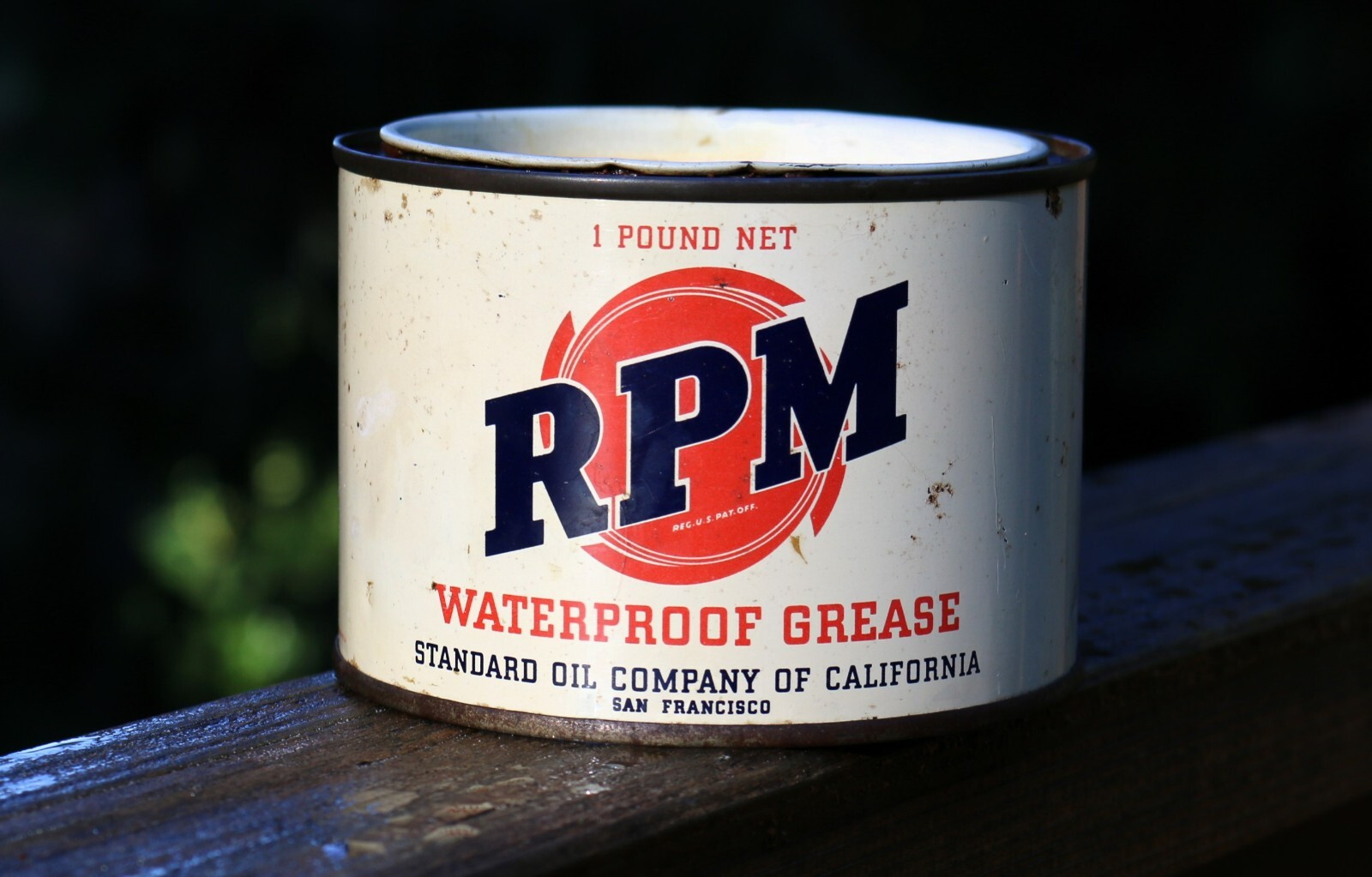 Vintage RPM Waterproof Grease Can, Standard Oil Company , 1 Pound Can, Rare! eBay