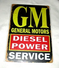 GM (General Motors) SERVICE Distressed-Finish Metal Sign #04 - NEW