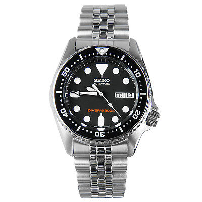 Seiko Skx013 Automatic Black Dial Stainless Steel 0m Divers Watch Skx013k2 Ebay