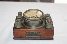 Patented 1920 Antique Hoyt Electrical Instrument D. C. Volt-Ammeter