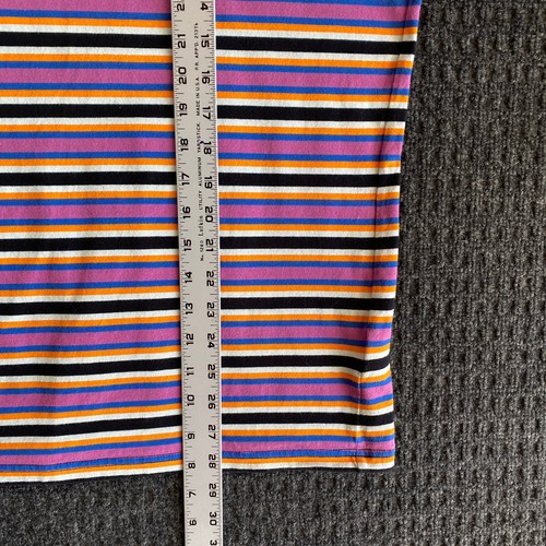 The Hundreds Vintage 90’s Style T Shirt Striped Multi Colored Pink Ringer L - Picture 9 of 10