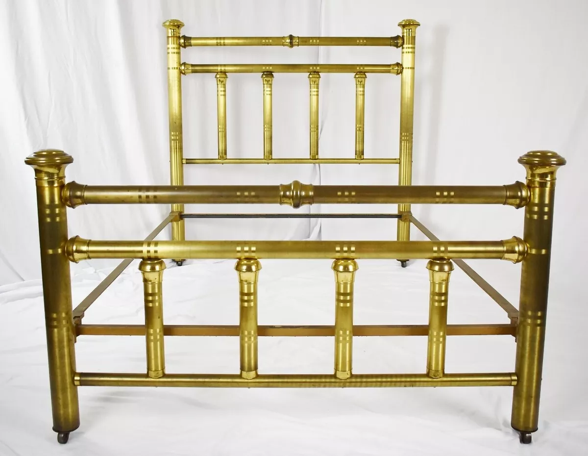 Vintage Full Size Brass Bed