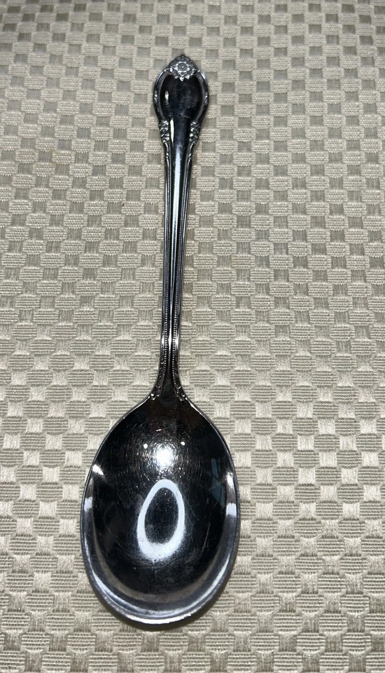 Plato de plata vintage 1847 Rogers Bros 1948 recuerdo relé/cuchara de azúcar Foto 4 de 4