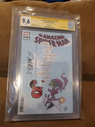 AMAZING SPIDER-MAN #49 CGC 9.6 SKOTTIE YOUNG VARIANT COVER signed!