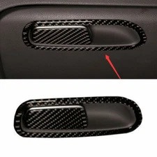 For Audi A4 A5 09-16 Real Carbon Fiber Passenger Storage Box Handle Panel Trim