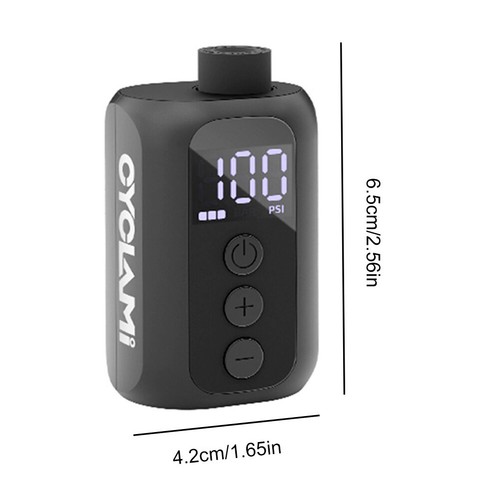 100 PSI Portable Air Pump LED Display Air Compressor for Mountain/City/Road Bike - Bild 11 von 12