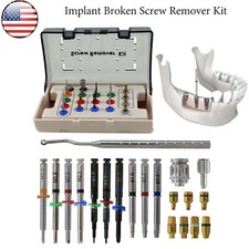 Kit de eliminación de tornillo fracturado roto por implante Guía de taladro Controlador Juego de removedor dental
