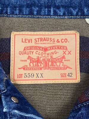 Levi's Vintage Clothing 559XX Blanket Lined Type 3 Denim Jacket