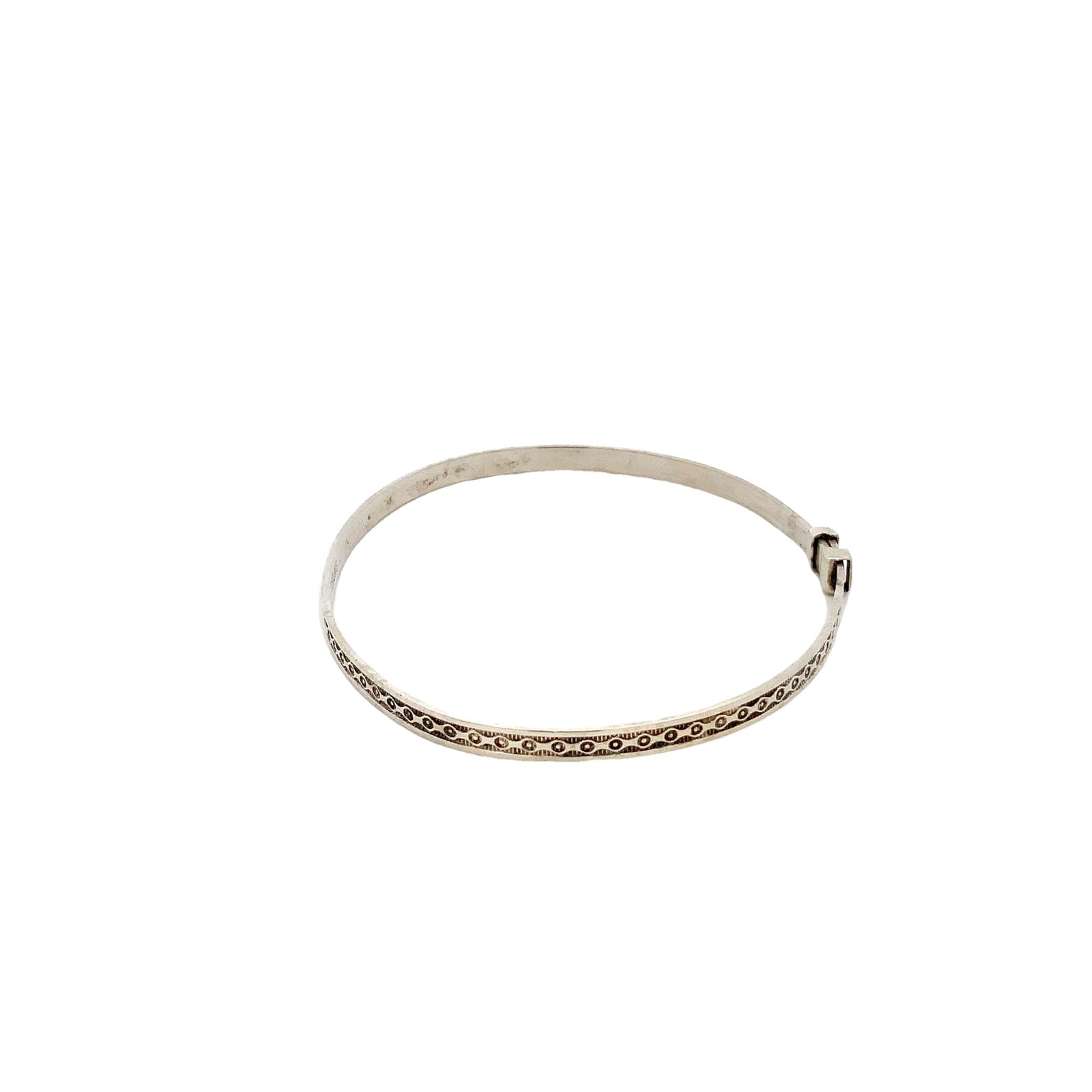 Vtg Signed Sterling Silver Textured Pattern Petit… - image 4