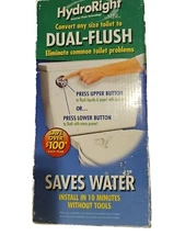 HydroRight Dual Flush Conversion Kit Convert Any Size Toilet Water Saver 