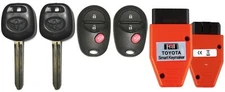 2 New TOYOTA 44D DOT Chip Key + Remote GQ43VT20T 3B + Programmer USA Seller A+++