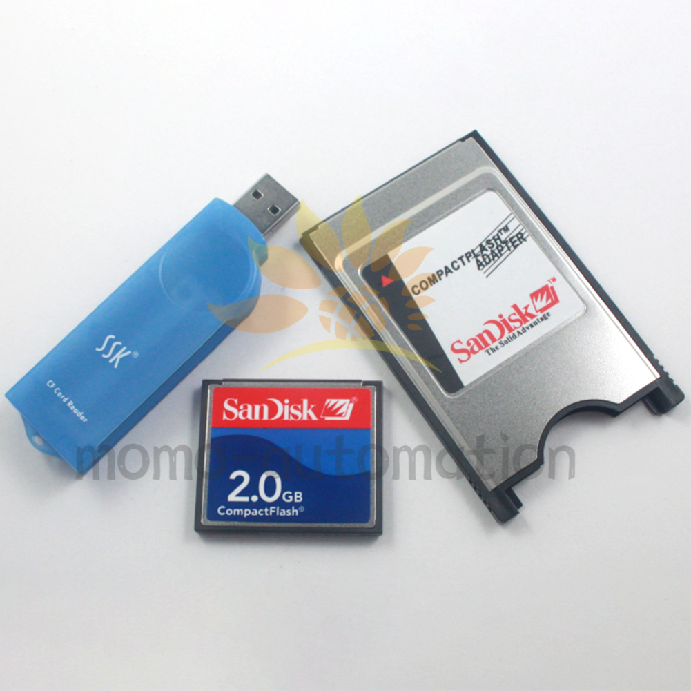 CF-PCMCIA Adapter USB Reader 1GB CompactFlash Card + CF To PCMCIA ...
