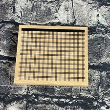 Great Impressions PLAID PATTERN Wood Mount Rubber Stamp K82