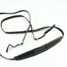 Canon - 1/4" Wide Black/Gray - Nylon Camera Strap w/Small Neck Pad - Vintage