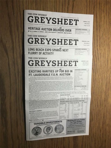 the COIN DEALER newsletter - Weekly - JAN 6, FEB 3, MAR 3 - 2017 (3 Issues)