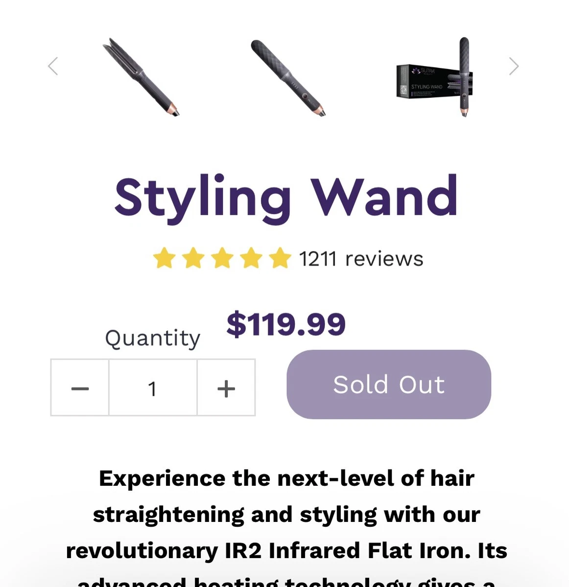 Sutra beauty styling hot sale wand