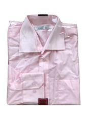 PALE PINK LONG SLEEVED FORMAL BUSINESS SMART PARTY SHIRT UK 38 EU 48 MEDIUM NEW